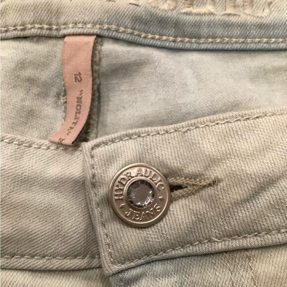 Women’s Hydraulic Nolita Mid-Rise Flare Tie Dye Jeans in Size 12. Preloved. - Picture 3 of 6